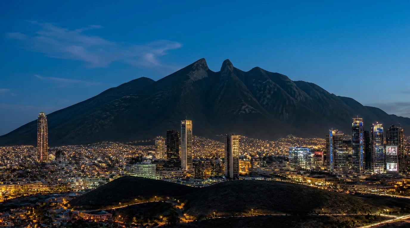 Cerro de la Silla y ciudad de Monterrey